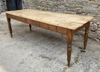 Large Antique Pine Farmhouse Table on Turned Legs (3 of 19) Large Antique Pine Farmhouse Table on Turned Legs (3 of 19)