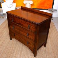 Oak Chest of Drawers Solid Wild Oak c.1920 (13 of 13) Oak Chest of Drawers Solid Wild Oak c.1920 (13 of 13)