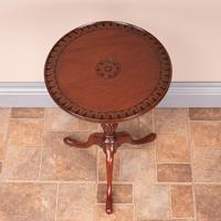 Mahogany Carved Top Wine Table (2 of 6) Mahogany Carved Top Wine Table (2 of 6)