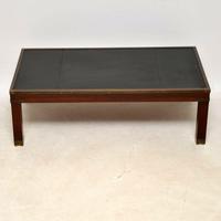 Antique Mahogany & Leather Campaign Style Coffee Table (4 of 9) Antique Mahogany & Leather Campaign Style Coffee Table (4 of 9)