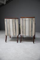 Pair Mahogany Upholstered Armchairs (7 of 11) Pair Mahogany Upholstered Armchairs (7 of 11)