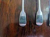 Set of Four Solid Silver Tea Spoons (3 of 5) Set of Four Solid Silver Tea Spoons (3 of 5)