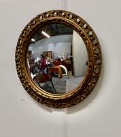 Carved Wood Convex Gilt Wall Mirror (2 of 4) Carved Wood Convex Gilt Wall Mirror (2 of 4)