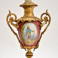 Pair of Antique French Porcelain & Gilt Metal Table Lamps (3 of 12) Pair of Antique French Porcelain & Gilt Metal Table Lamps (3 of 12)