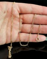 Antique 9ct Gold Figaro Link Chain Necklace (2 of 8) Antique 9ct Gold Figaro Link Chain Necklace (2 of 8)