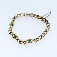 Antique Turquoise Curb Link 15ct Gold Bracelet Edwardian Victorian (5 of 8) Antique Turquoise Curb Link 15ct Gold Bracelet Edwardian Victorian (5 of 8)