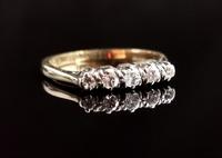 Antique Diamond Half Hoop Ring, Five Stone, 18ct Gold (2 of 13) Antique Diamond Half Hoop Ring, Five Stone, 18ct Gold (2 of 13)
