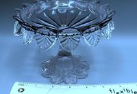 Small English Victorian Glass Tazza - 1891 (8 of 9) Small English Victorian Glass Tazza - 1891 (8 of 9)
