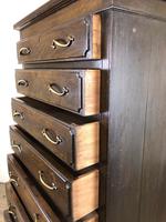Early 20th Century Antique Oak Narrow Chest of Drawers (10 of 11) Early 20th Century Antique Oak Narrow Chest of Drawers (10 of 11)