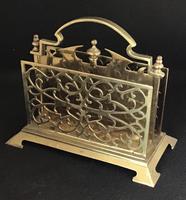 Aesthetic Movement Cast Brass Two Division Letter Rack (3 of 6) Aesthetic Movement Cast Brass Two Division Letter Rack (3 of 6)