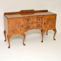 Antique Queen Anne Burr Walnut Sideboard Antique Queen Anne Burr Walnut Sideboard