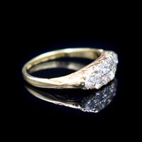 Antique Old Cut Diamond 10 Stone Double Row 18K 18ct Yellow Gold Scroll Ring (2 of 10) Antique Old Cut Diamond 10 Stone Double Row 18K 18ct Yellow Gold Scroll Ring (2 of 10)