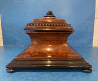 Victorian Burr Cedar & Ebony Shaped Tea Caddy (5 of 20) Victorian Burr Cedar & Ebony Shaped Tea Caddy (5 of 20)