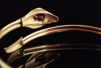 Vintage 9ct Gold Snake Bangle, Garnet (4 of 13) Vintage 9ct Gold Snake Bangle, Garnet (4 of 13)