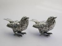Pair of George V Novelty Silver Wren Peppers, by R H H, Sheffield, 1926 (2 of 12) Pair of George V Novelty Silver Wren Peppers, by R H H, Sheffield, 1926 (2 of 12)