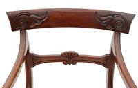 Set of 6 (4 +2) Regency Cuban Mahogany Dining Chairs 19th Century C1825 (7 of 15) Set of 6 (4 +2) Regency Cuban Mahogany Dining Chairs 19th Century C1825 (7 of 15)