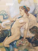 Exclusive Russian Symbolism Painting from Private Collection. #2 Leda with a Swan (3 of 6) Exclusive Russian Symbolism Painting from Private Collection. #2 Leda with a Swan (3 of 6)