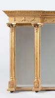 Late 19th Century Large Victorian English Gilt Triple Plate Overmantle Mirror (8 of 12) Late 19th Century Large Victorian English Gilt Triple Plate Overmantle Mirror (8 of 12)