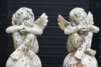 Pair of Terracotta Cherub Garden Sculptures (9 of 12) Pair of Terracotta Cherub Garden Sculptures (9 of 12)