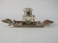 Silver Plated Ink Stand c.1920 (2 of 6) Silver Plated Ink Stand c.1920 (2 of 6)