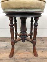 Antique Victorian Walnut Piano Stool with Adjustable Height (11 of 11) Antique Victorian Walnut Piano Stool with Adjustable Height (11 of 11)