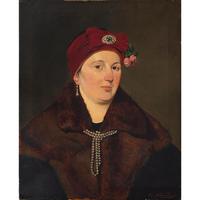 Helene Russo, Portrait of Lady in Furs, Oil Painting (2 of 7) Helene Russo, Portrait of Lady in Furs, Oil Painting (2 of 7)
