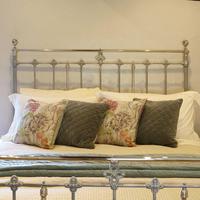 Antique Bed with Nickel Plating (7 of 9) Antique Bed with Nickel Plating (7 of 9)