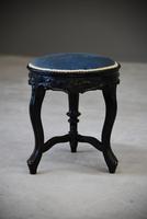 Ebonised Small Stool (2 of 12) Ebonised Small Stool (2 of 12)