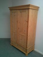 Super Antique Pine 2 Door Knockdown Wardrobe to wax / paint