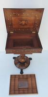 Rare 19th Century Marquetry Inlaid Irish Killarney Work Box or Table (13 of 13) Rare 19th Century Marquetry Inlaid Irish Killarney Work Box or Table (13 of 13)