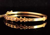 Antique Diamond Bangle 15ct Gold, Edwardian (5 of 12) Antique Diamond Bangle 15ct Gold, Edwardian (5 of 12)