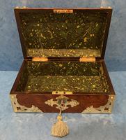 Victorian Brassbound & Brass Inlaid Walnut Jewellery Box (11 of 16) Victorian Brassbound & Brass Inlaid Walnut Jewellery Box (11 of 16)
