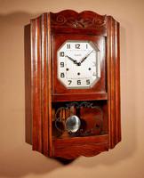 Art Deco Westminster Vedette Carillon Oak Wall Clock French c.1935 (7 of 13) Art Deco Westminster Vedette Carillon Oak Wall Clock French c.1935 (7 of 13)