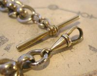 Antique Pocket Watch Chain 1920s Large Silver Nickel Fancy Link Albert With T Bar (7 of 10) Antique Pocket Watch Chain 1920s Large Silver Nickel Fancy Link Albert With T Bar (7 of 10)