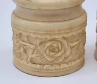 Set of Antique Chinese Bone Salt & Pepper Shakers with Carved Dragon (3 of 6) Set of Antique Chinese Bone Salt & Pepper Shakers with Carved Dragon (3 of 6)