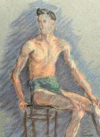 Russian School? Superb 1952 Signed Charcoal Portrait Sketch A Male Model Dancer (3 of 10) Russian School? Superb 1952 Signed Charcoal Portrait Sketch A Male Model Dancer (3 of 10)