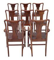 Set of 8 Inlaid Mahogany Dining Chairs Art Nouveau c.1910 (2 of 10) Set of 8 Inlaid Mahogany Dining Chairs Art Nouveau c.1910 (2 of 10)