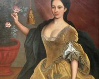 Huge Early 18th Century French Oil Portrait Painting of 'Lucy Webb, Heiress of Ashwick' (6 of 17) Huge Early 18th Century French Oil Portrait Painting of 'Lucy Webb, Heiress of Ashwick' (6 of 17)