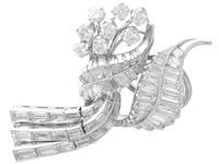5.90ct Diamond & Platinum Tassel Earrings - Vintage c.1950 (3 of 9) 5.90ct Diamond & Platinum Tassel Earrings - Vintage c.1950 (3 of 9)