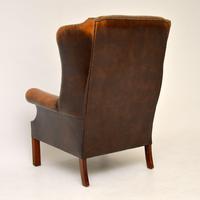 Antique Georgian Style Leather Wing Back Armchair (3 of 11) Antique Georgian Style Leather Wing Back Armchair (3 of 11)