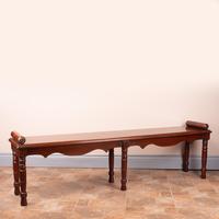 Large Late Victorian Mahogany Hall Bench Window Seat (3 of 11) Large Late Victorian Mahogany Hall Bench Window Seat (3 of 11)