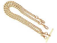 9ct Yellow Gold Double Albert Watch Chain - 1925 (3 of 12) 9ct Yellow Gold Double Albert Watch Chain - 1925 (3 of 12)