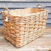 Large Wicker Log Basket on Wheels (2 of 6) Large Wicker Log Basket on Wheels (2 of 6)