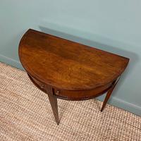 Elegant Demi Lune Tambour Front Antique Side Table (5 of 6) Elegant Demi Lune Tambour Front Antique Side Table (5 of 6)