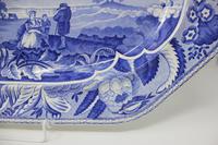 Antique Blue & White Pearlware Parkland Scenery Platter (9 of 12) Antique Blue & White Pearlware Parkland Scenery Platter (9 of 12)