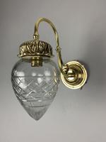 Pair of Edwardian Cut Glass Brass Wall Lights, Rewired (2 of 11) Pair of Edwardian Cut Glass Brass Wall Lights, Rewired (2 of 11)