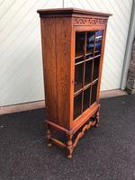 Antique Slim Glazed Oak Bookcase (4 of 11) Antique Slim Glazed Oak Bookcase (4 of 11)