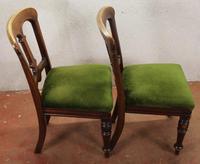 1910's Pair of Occasional Mahogany Chairs in Green (3 of 3) 1910's Pair of Occasional Mahogany Chairs in Green (3 of 3)