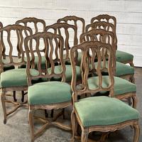 Set of 10 French Bleached Oak Farmhouse Dining Chairs (4 of 16) Set of 10 French Bleached Oak Farmhouse Dining Chairs (4 of 16)