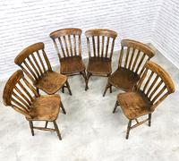 Matched Set of Six Victorian Windsor Lathback Chairs (4 of 8) Matched Set of Six Victorian Windsor Lathback Chairs (4 of 8)